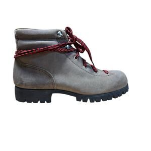 Vtg Women's VASQUE Mountaineering Brown Leather Hiking Boots size 7 Italy